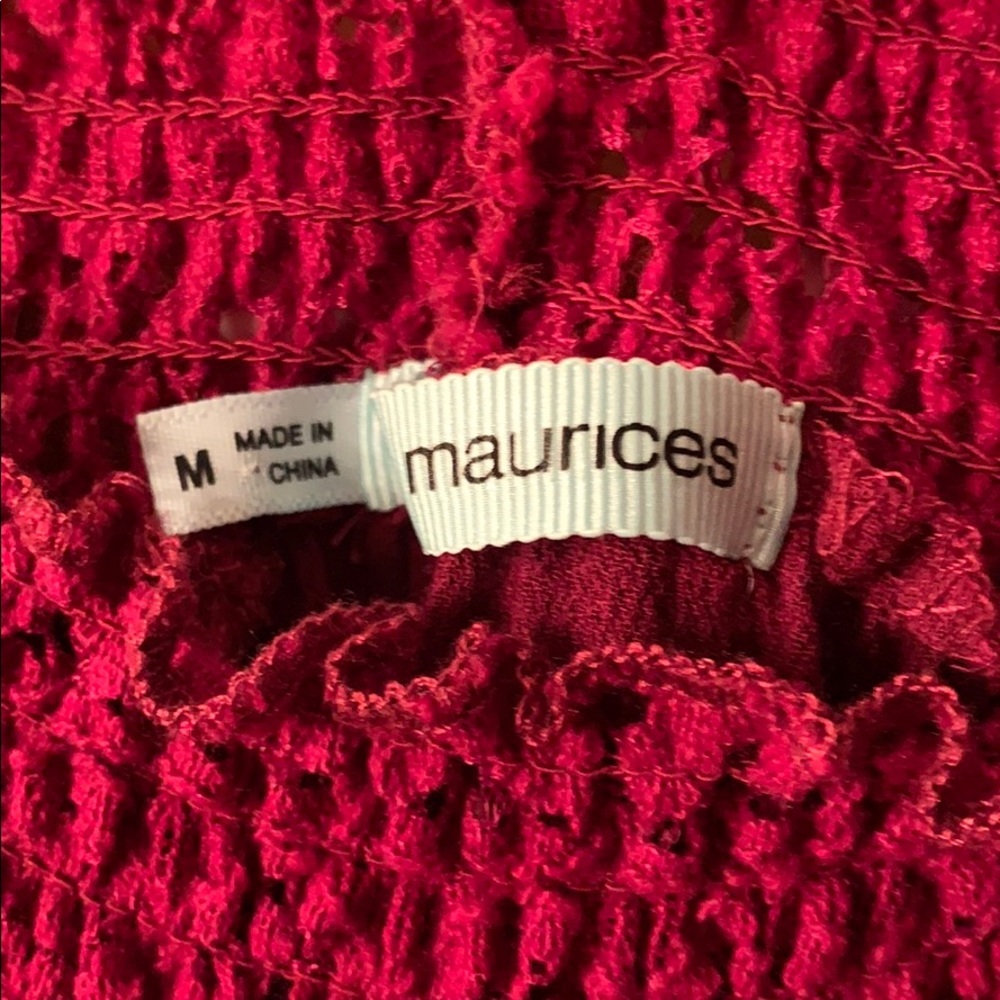 Maurices burgundy blouse - Picture 4 of 8